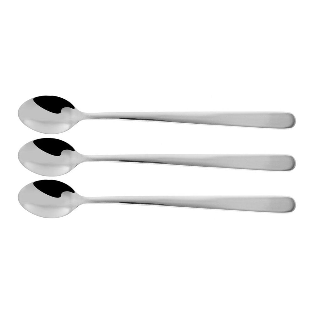 Kit 3 colheres compridas de inoxidavel para bebidas 19cm fm_0