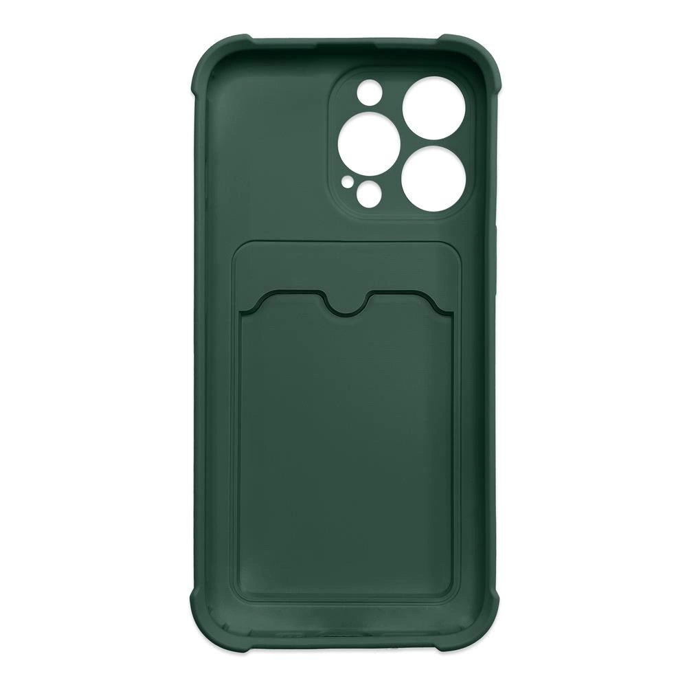 Card Armor Case Pouch Cover for Xiaomi Redmi 10X 4G / Xiaomi Redmi Note 9 Card Wallet Silicone Armor Cover Air Bag Green_1
