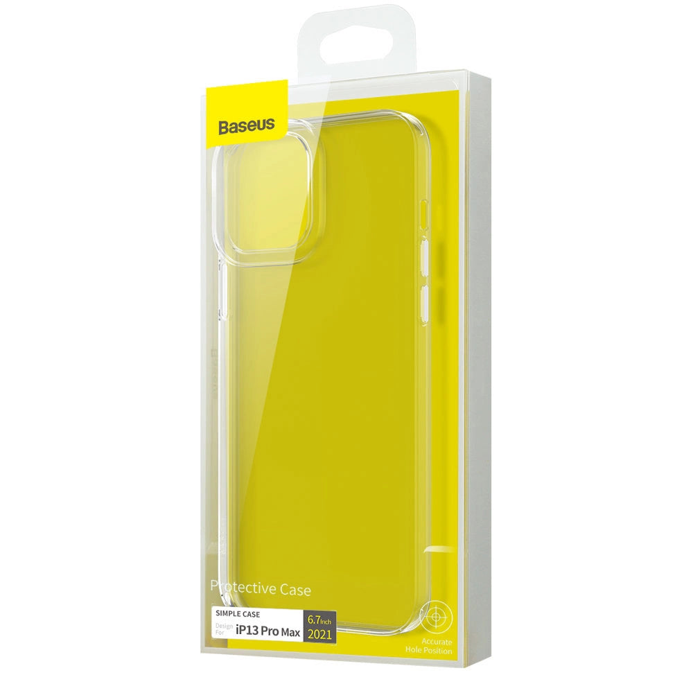 Baseus Simple Series Case transparent gel case for iPhone 13 Pro Max transparent (ARAJ000202)_4