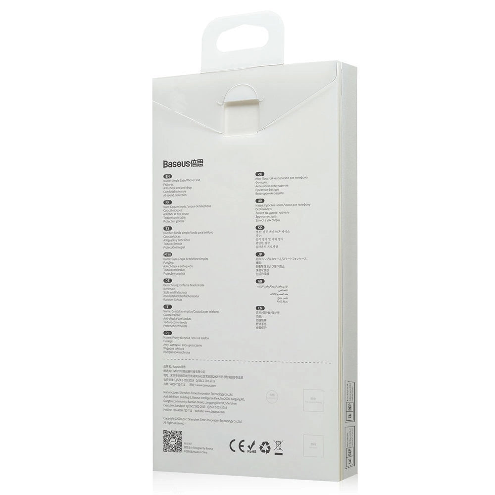 Baseus Simple Series Case transparent gel case for iPhone 13 Pro Max transparent (ARAJ000202)_5