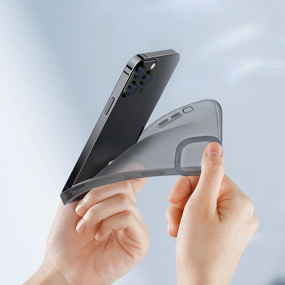 Baseus Simple Series Case transparent gel case for iPhone 13 Pro black (ARAJ000401)_9
