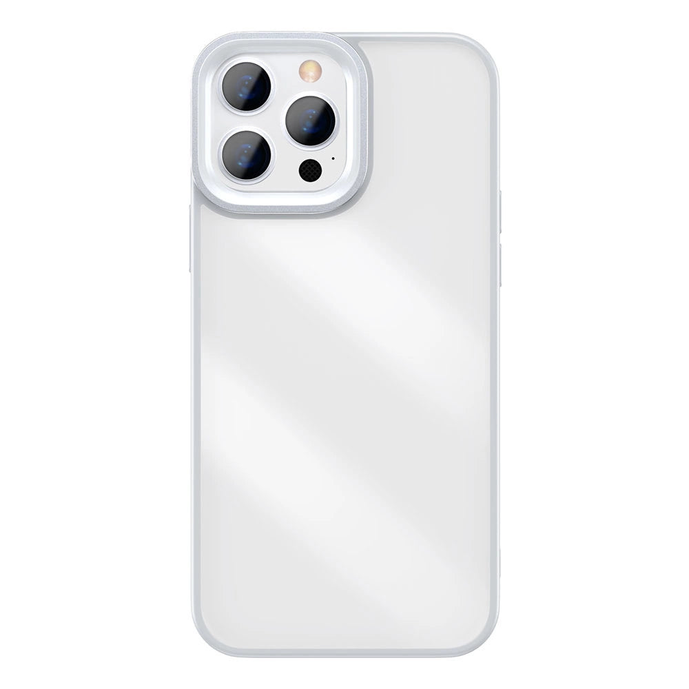 Baseus Crystal Phone Case Armor Case for iPhone 13 Pro with Gel Frame gray (ARJT000413)_0