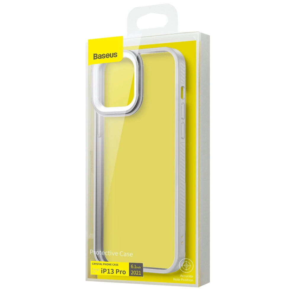 Baseus Crystal Phone Case Armor Case for iPhone 13 Pro with Gel Frame gray (ARJT000413)_4