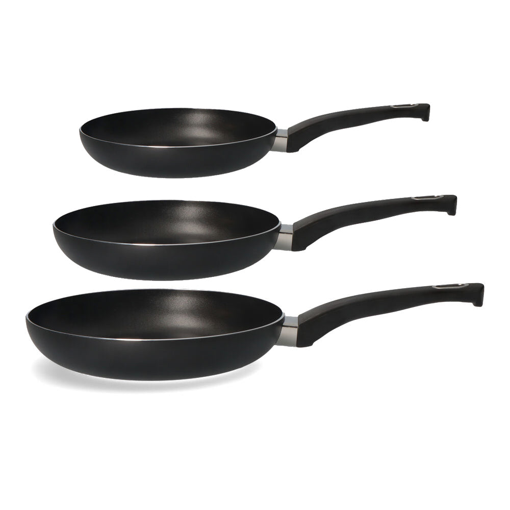 Kit 3 frigideiras antiaderentes "basic line" gourmet kitchen_0