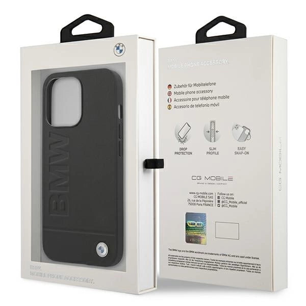 Etui BMW BMHCP13XSLLBK iPhone 13 Pro Max 6,7" czarny/black hardcase Signature Logo Imprint_7