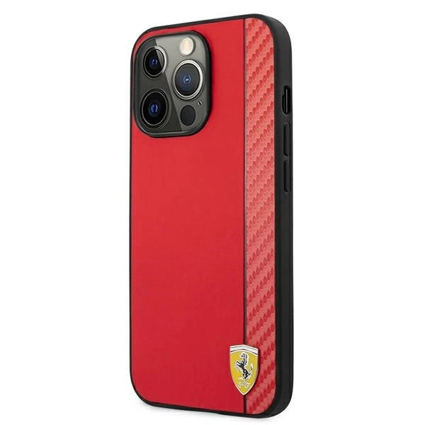 Ferrari FESAXHCP13XRE iPhone 13 Pro Max 6.7" red/red hardcase On Track Carbon Stripe_1