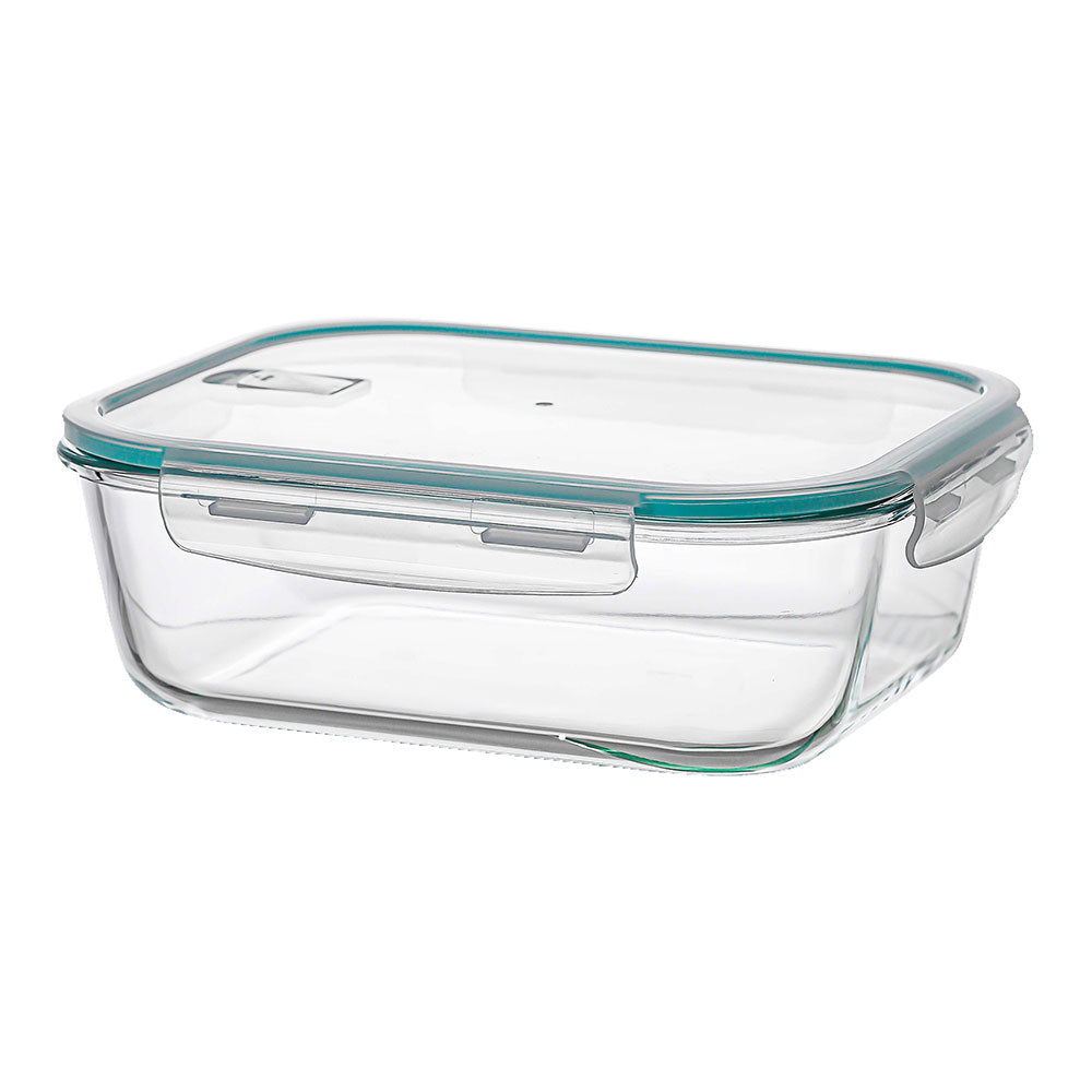 Recipiente de alimentos retangular hermética de borosilicato 2250 ml_0
