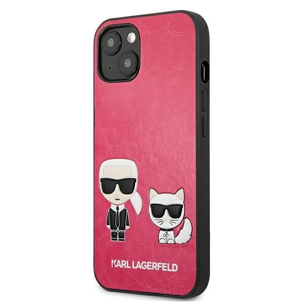 Karl Lagerfeld KLHCP13SPCUSKCP iPhone 13 mini 5,4" fuksja/fuchsia hardcase Ikonik Karl & Choupette_1