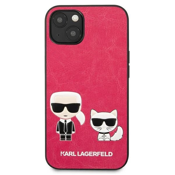 Karl Lagerfeld KLHCP13SPCUSKCP iPhone 13 mini 5,4" fuksja/fuchsia hardcase Ikonik Karl & Choupette_2