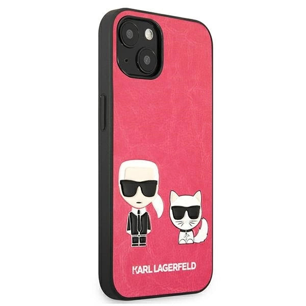 Karl Lagerfeld KLHCP13SPCUSKCP iPhone 13 mini 5,4" fuksja/fuchsia hardcase Ikonik Karl & Choupette_3