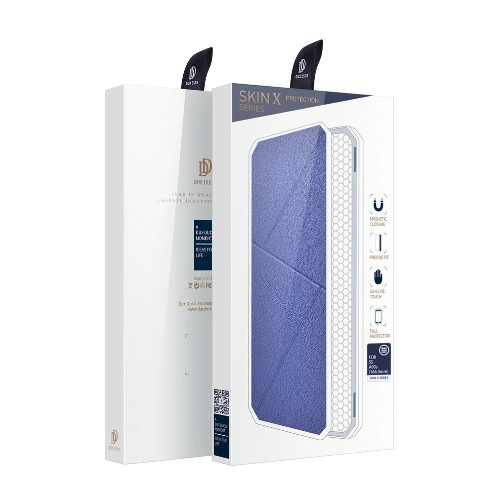 DUX DUCIS Skin X Bookcase type case for Samsung Galaxy A03s blue_4