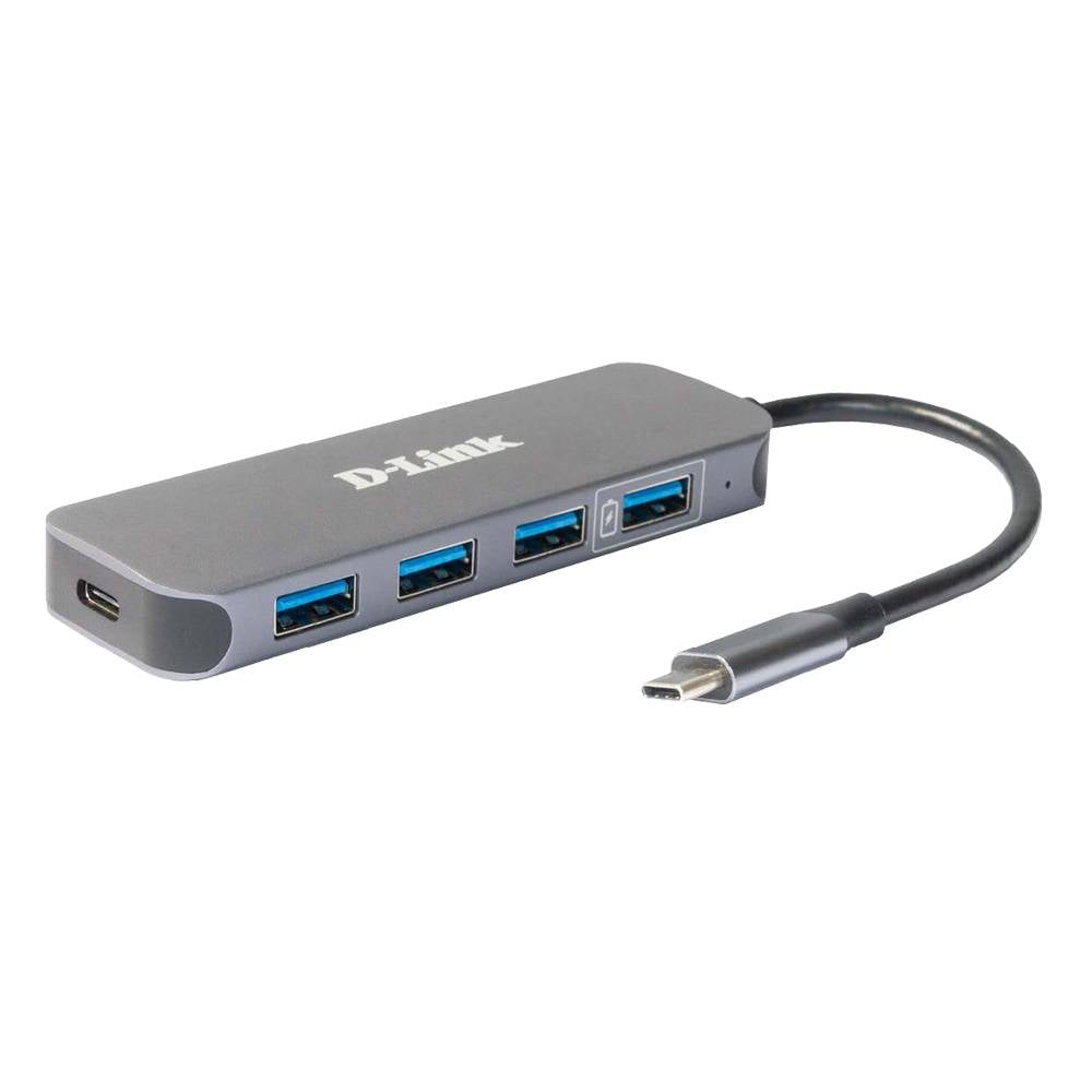 Hub D-Link DUB-2340 USB-C para 4 Portas USB 3.0 + Power Delivery (100W)