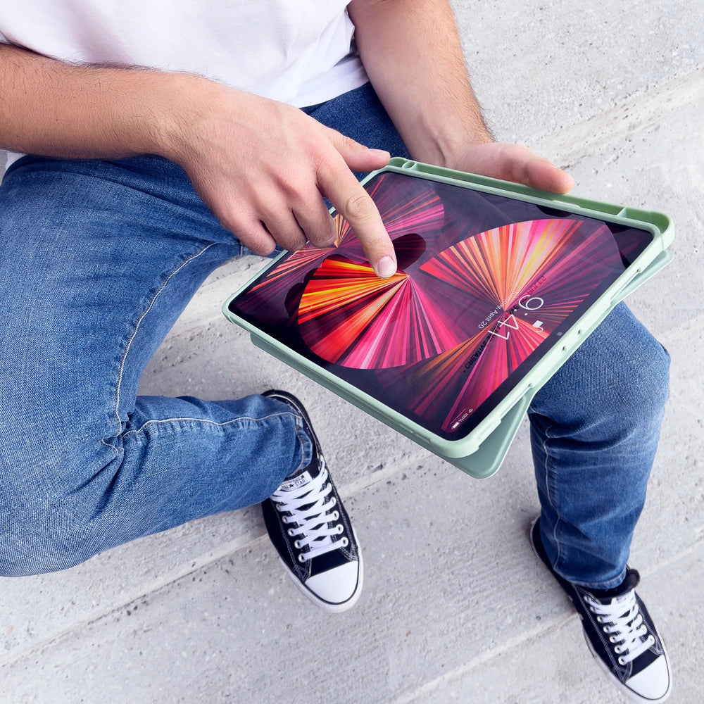 Stand Tablet Case Smart Cover case for iPad mini 2021 with stand function green_10