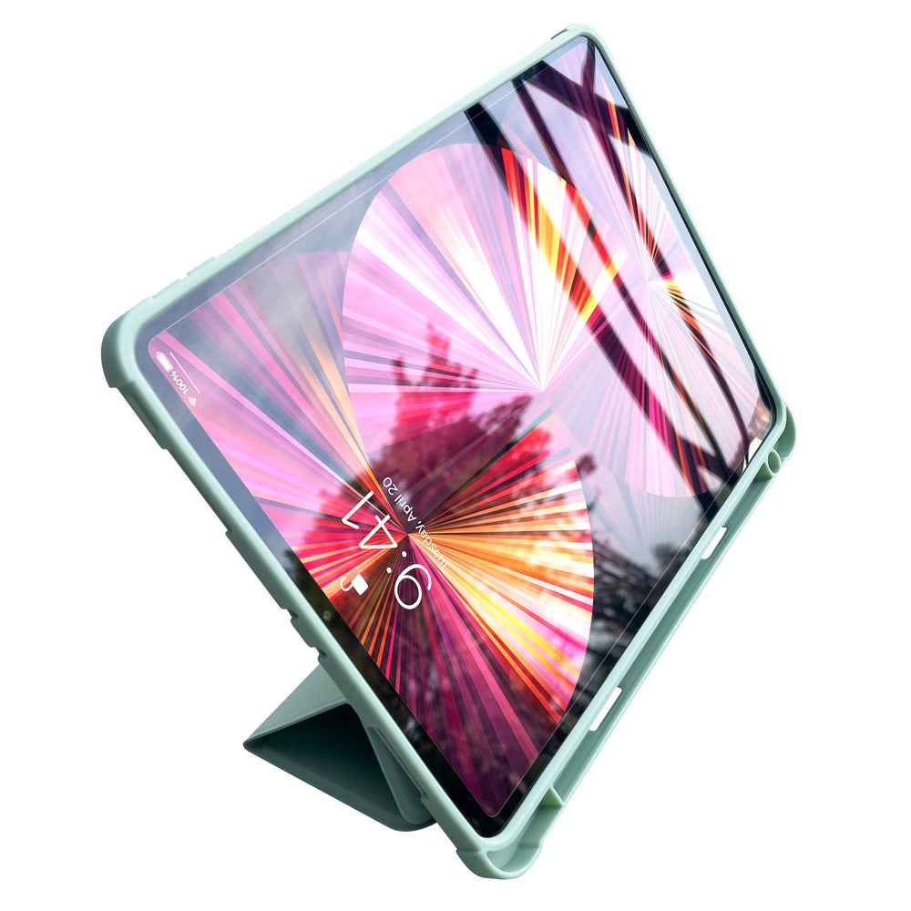 Stand Tablet Case Smart Cover case for iPad mini 2021 with stand function green_5