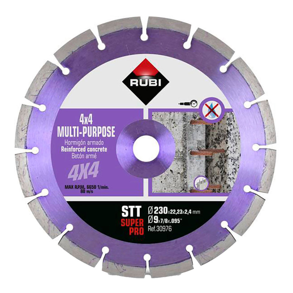 Disco diamante stt ø230mm superpro 30976 rubi_0