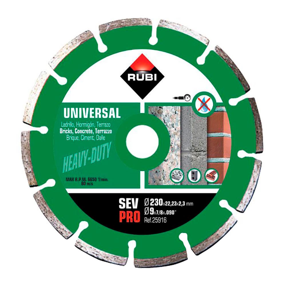Disco diamante sev ø230mm pro 25916 rubi_0
