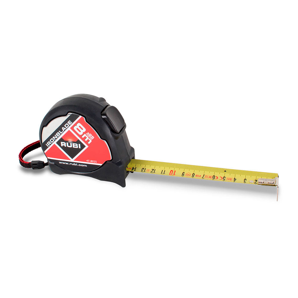 Flexómetro ironblade 8m x 25mm. r75905 rubi_0