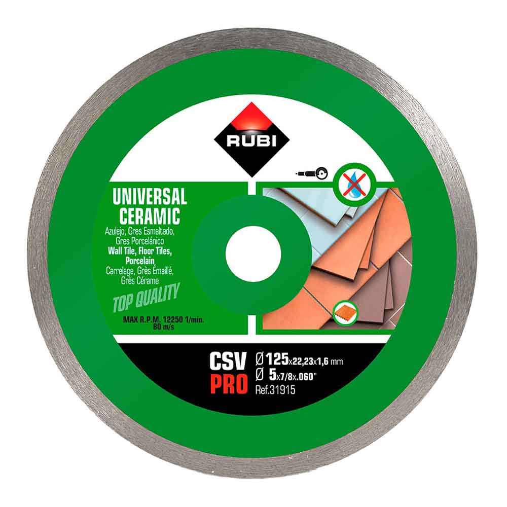 Disco de diamante csv ø125mm pro r31915 rubi_0