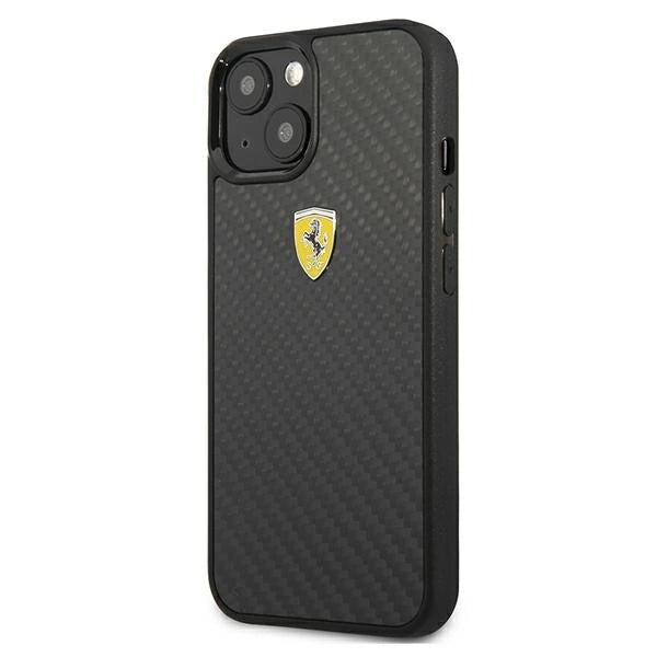 Ferrari FEHCP13SFCABK iPhone 13 mini 5.4" black/black hardcase On Track Real Carbon_1