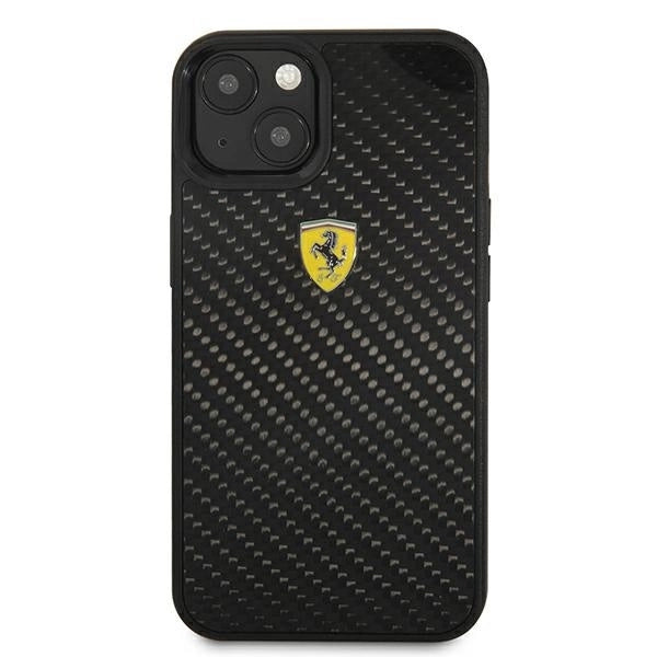 Ferrari FEHCP13SFCABK iPhone 13 mini 5.4" black/black hardcase On Track Real Carbon_2