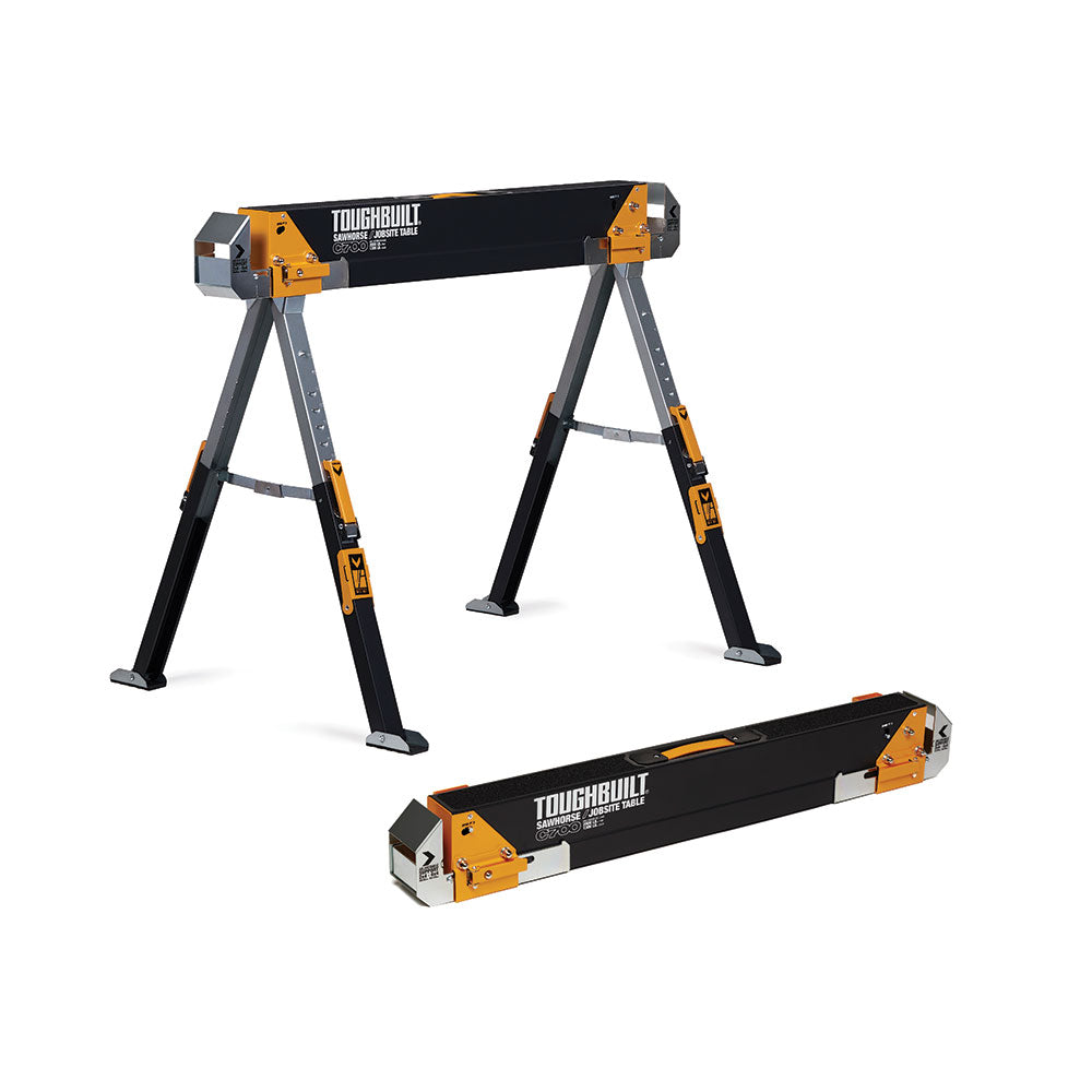 Pack 2 unid. c700 cavaletes/mesa de trabalho tb-c700-2 tough built_0