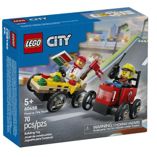 60458 City Pizzalieferwagen vs. Löschauto, Konstruktionsspielzeug_0