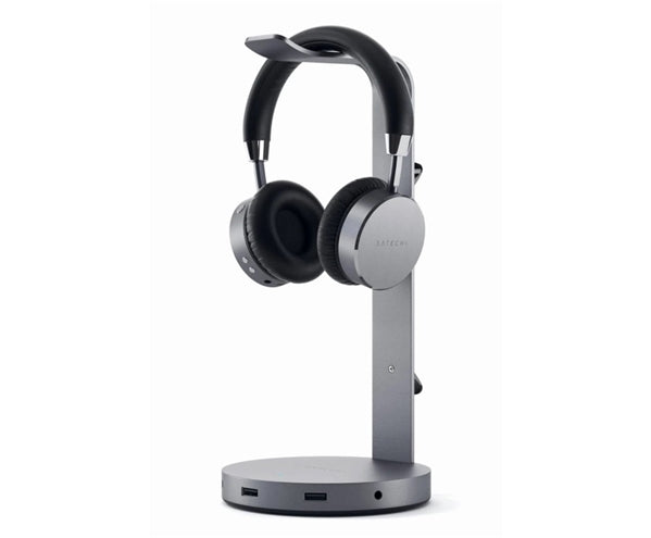 Satechi Aluminum Headphone Stand Hub space grey_0