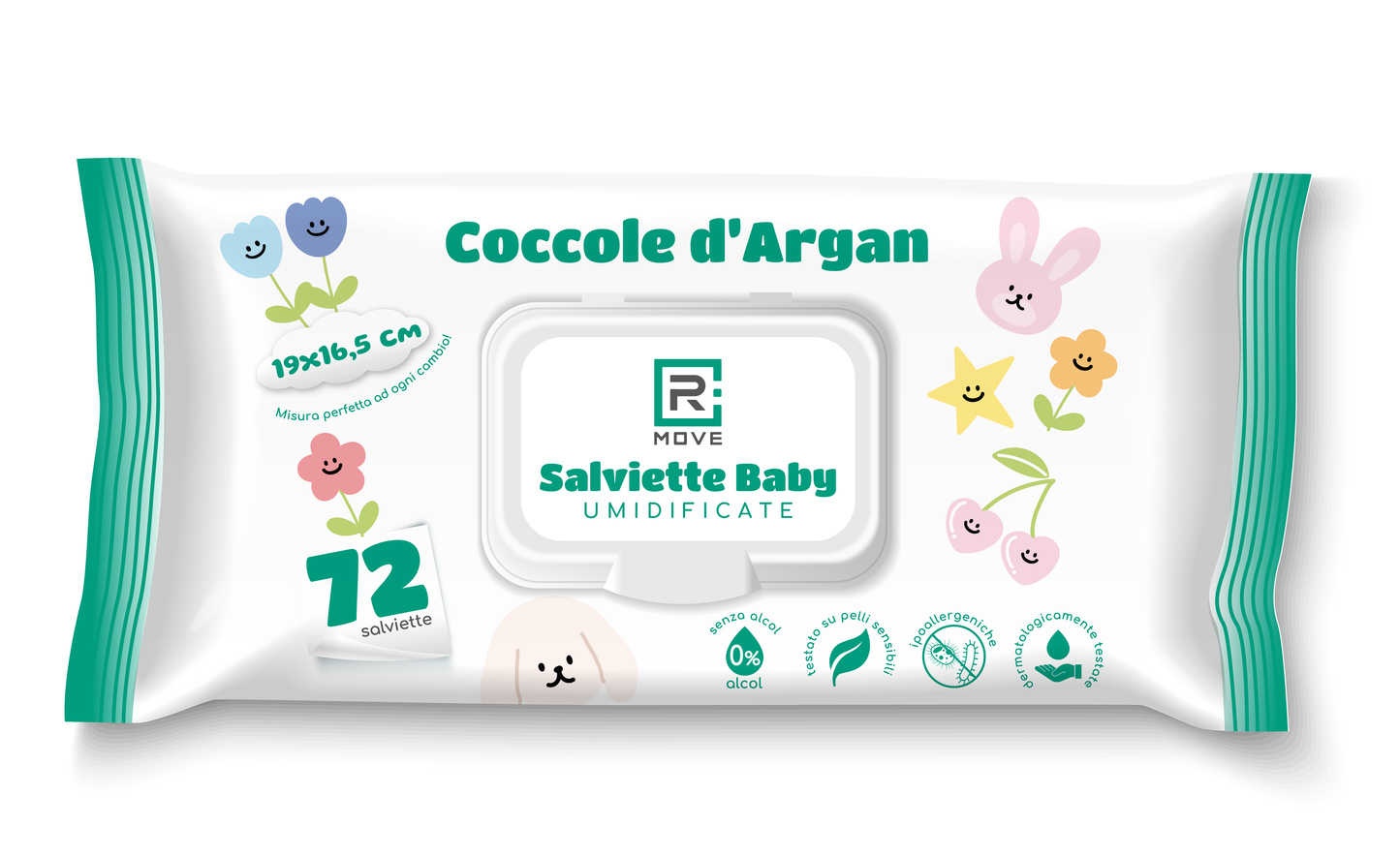 RMove Toalhitas Baby Umidificate Hidratantes Argan