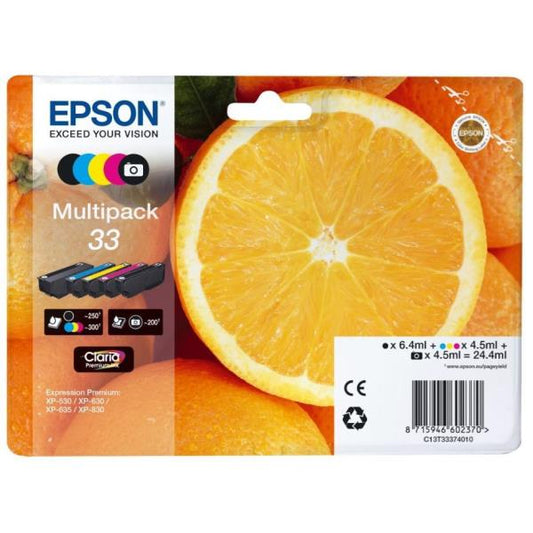 Multipack 33 EPSON / Preto / C13T33374011_0
