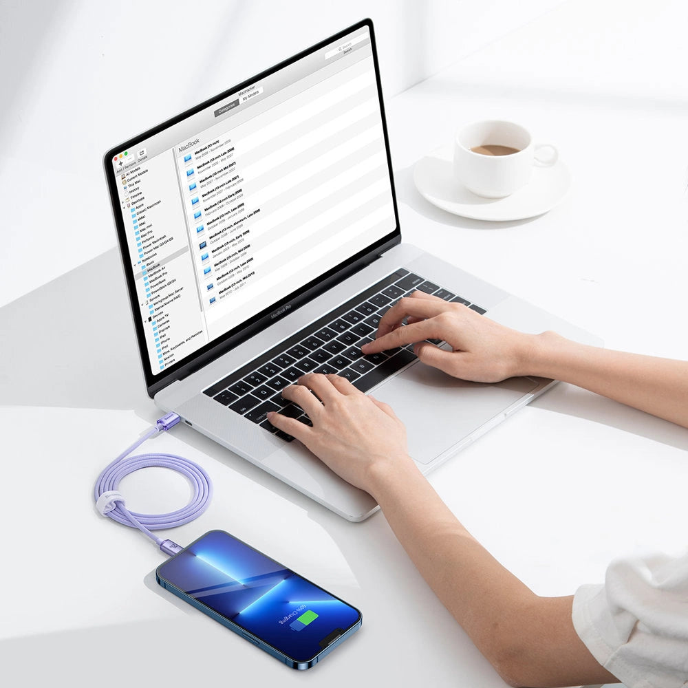 Baseus CAJY000205 Lightning - USB-C PD cable 20W 480Mb/s 1.2m - purple_15