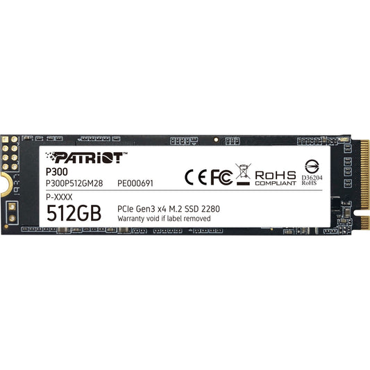 Disco SSD Patriot P300 M.2 512GB PCI Express NVMe