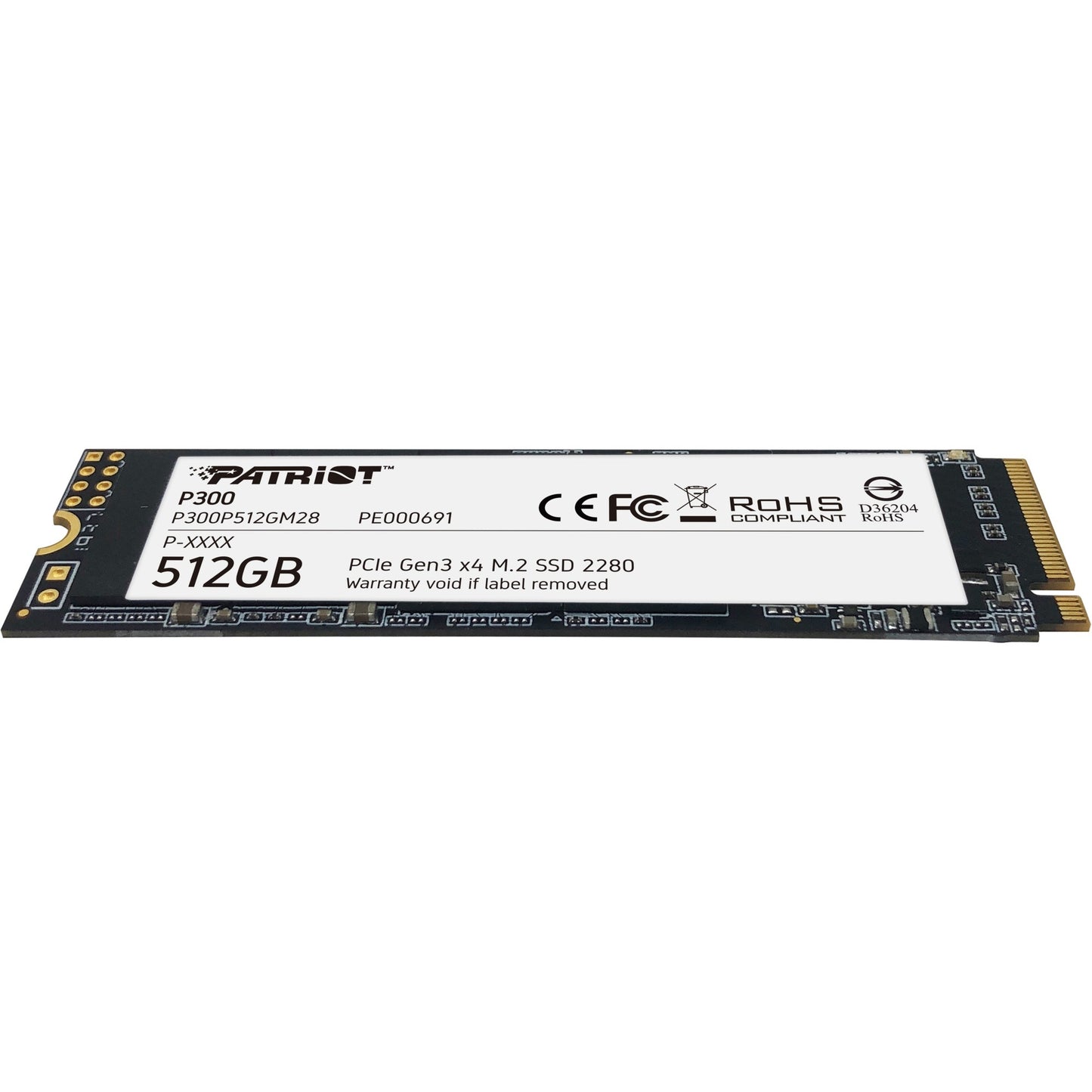 Disco SSD Patriot P300 M.2 512GB PCI Express NVMe