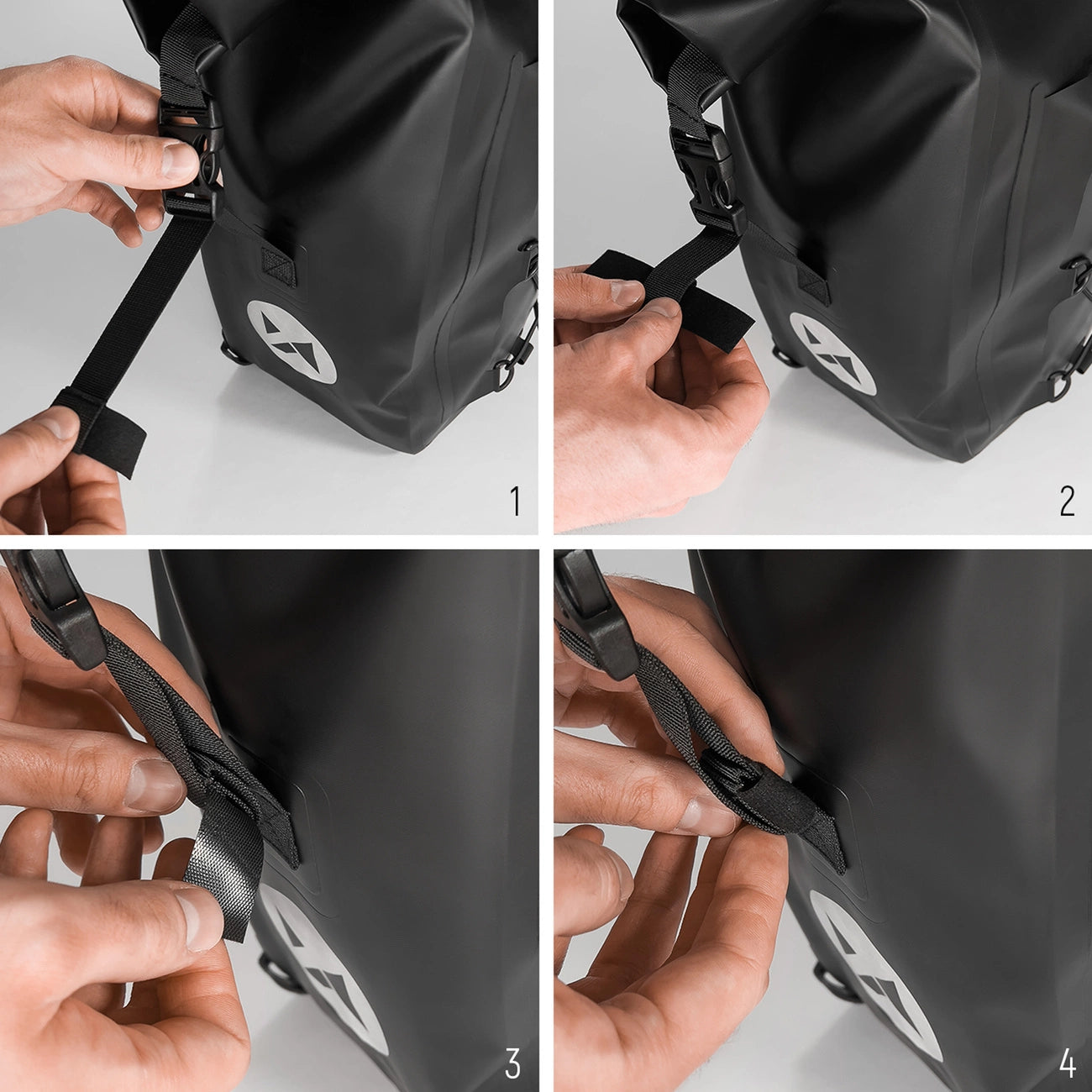 Wozinsky waterproof bicycle bag trunk pannier 25l black (WBB24BK)_9