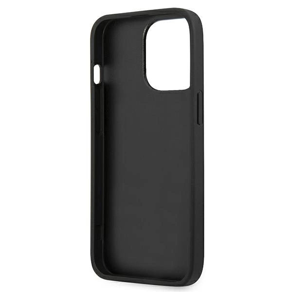 Karl Lagerfeld Leather Ikonik Karl's Head Metal Case for iPhone 13 Pro / 13 6.1" - Pink_6