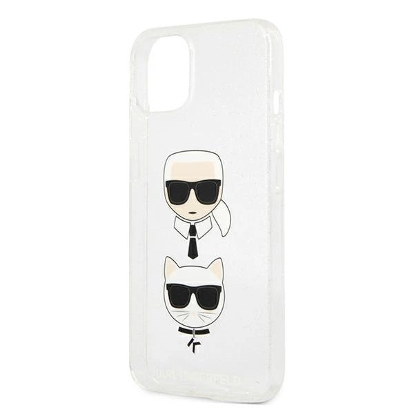 Karl Lagerfeld KLHCP13SKCTUGLS iPhone 13 mini 5,4" srebrny/silver hardcase Glitter Karl`s & Choupette_5