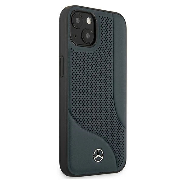 Mercedes MEHCP13SCDONA iPhone 13 mini 5,4" granatowy/navy hardcase Leather Perforated Area_3