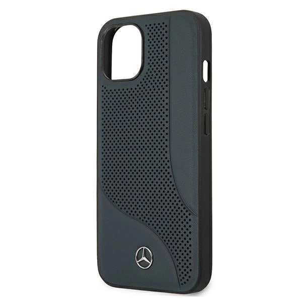 Mercedes MEHCP13SCDONA iPhone 13 mini 5,4" granatowy/navy hardcase Leather Perforated Area_5