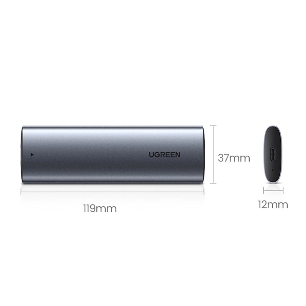 Ugreen Hard Drive Bay M.2 B-Key SATA 3.0 5Gbps Gray + USB Type C Cable (CM400)_13