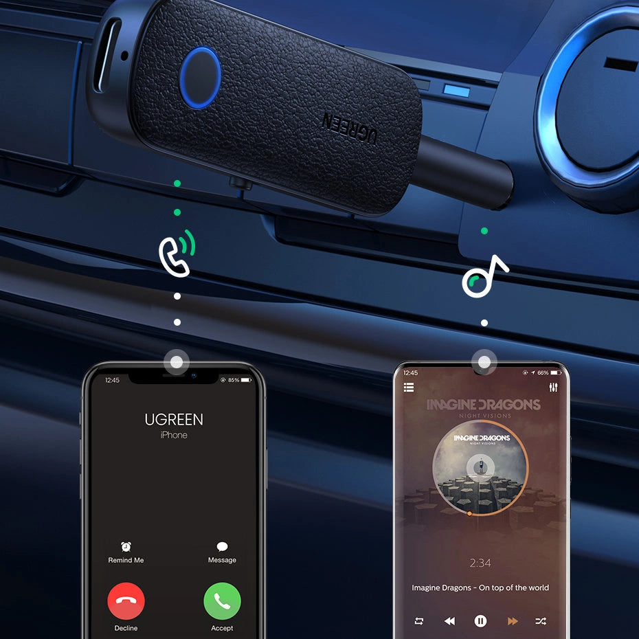 Ugreen receiver bluetooth transmitter mini jack 3.5mm black (CM403)_3