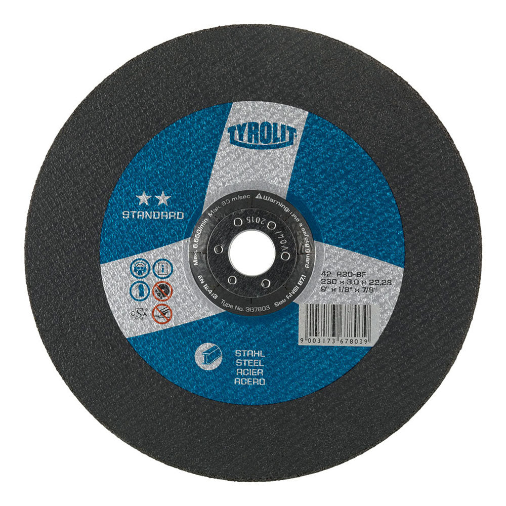 Disco de corte arredondado ø230x3x22,23mm a30-s-bf tyrolit_0