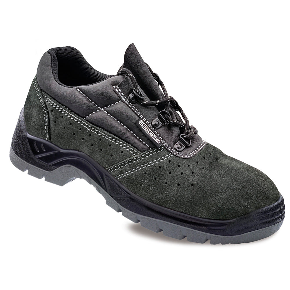 Sapatos de segurança de camurça perfurada cinzenta escuro s1p src tamanho 47_0