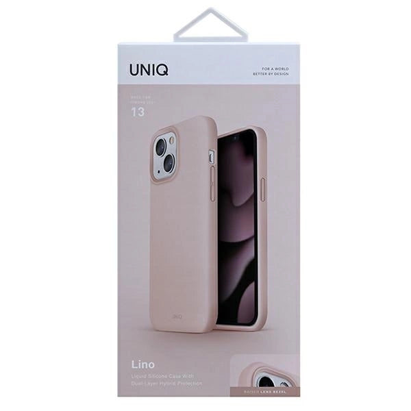 Uniq Lino case for iPhone 13 - pink_4