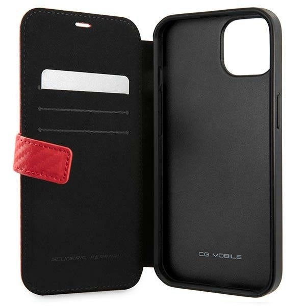 Ferrari FESAXFLBKP13SRE iPhone 13 mini 5.4" red/red book On Track Carbon Stripe_4
