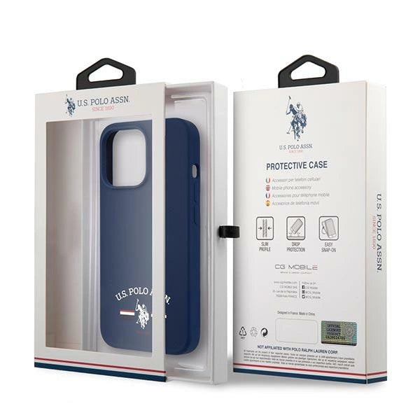 US Polo USHCP13XSFGV iPhone 13 Pro Max 6,7" granatowy/navy Silicone Collection_7