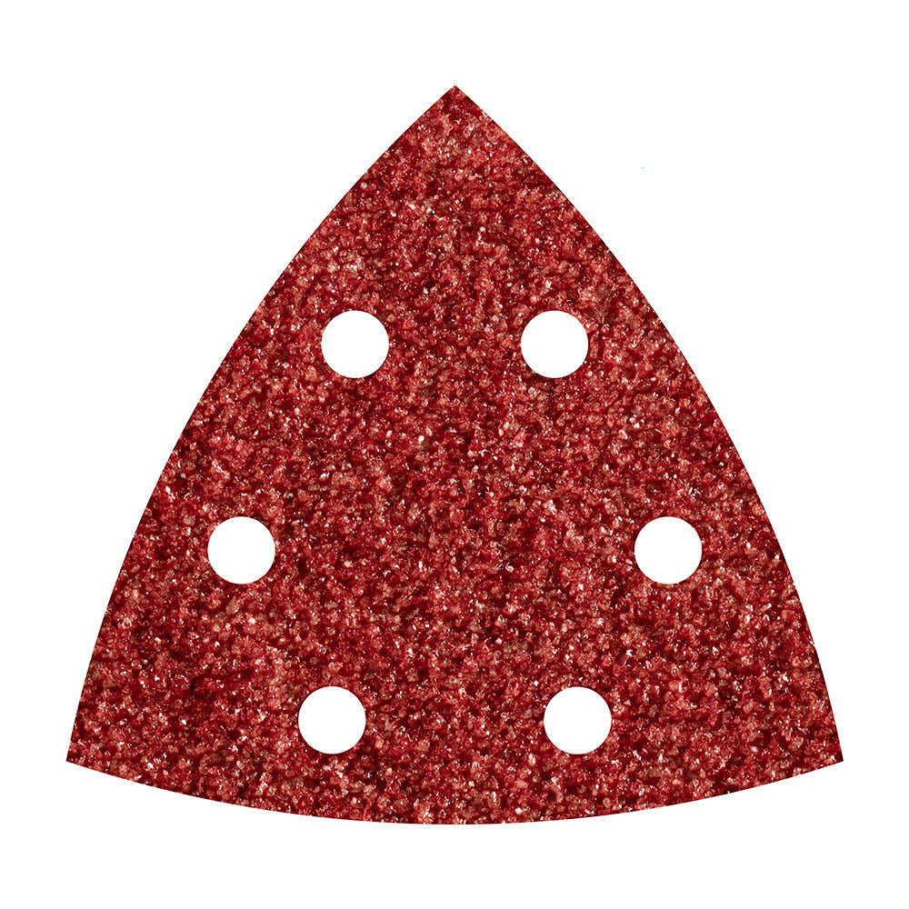 Pack de 5 lixas abrasivas adesivas corindon, grão 80 delta 95mm 185200 wolfcraft_0