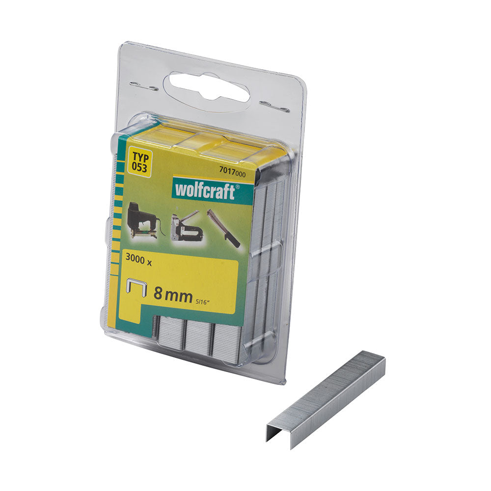 Pack 3000 agrafos largos 8mm. tipo 053 7017000 wolfcraft_0