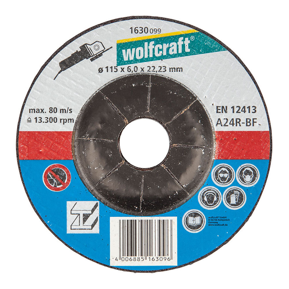 Disco para desbastar ø115x6,0x22,23mm. 1630099 wolfcraft_0