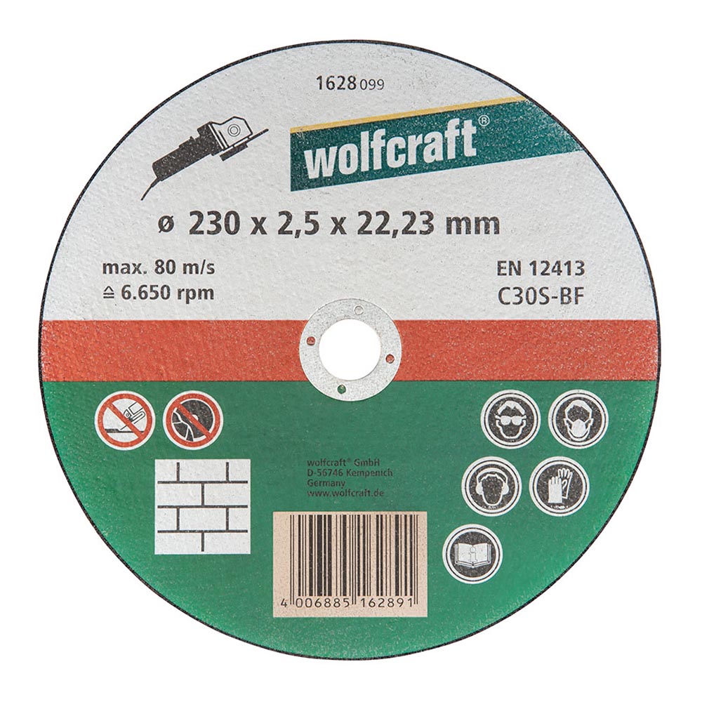 Disco de corte para metal ø230x2,5x22,23mm. 1628099 wolfcraft_0