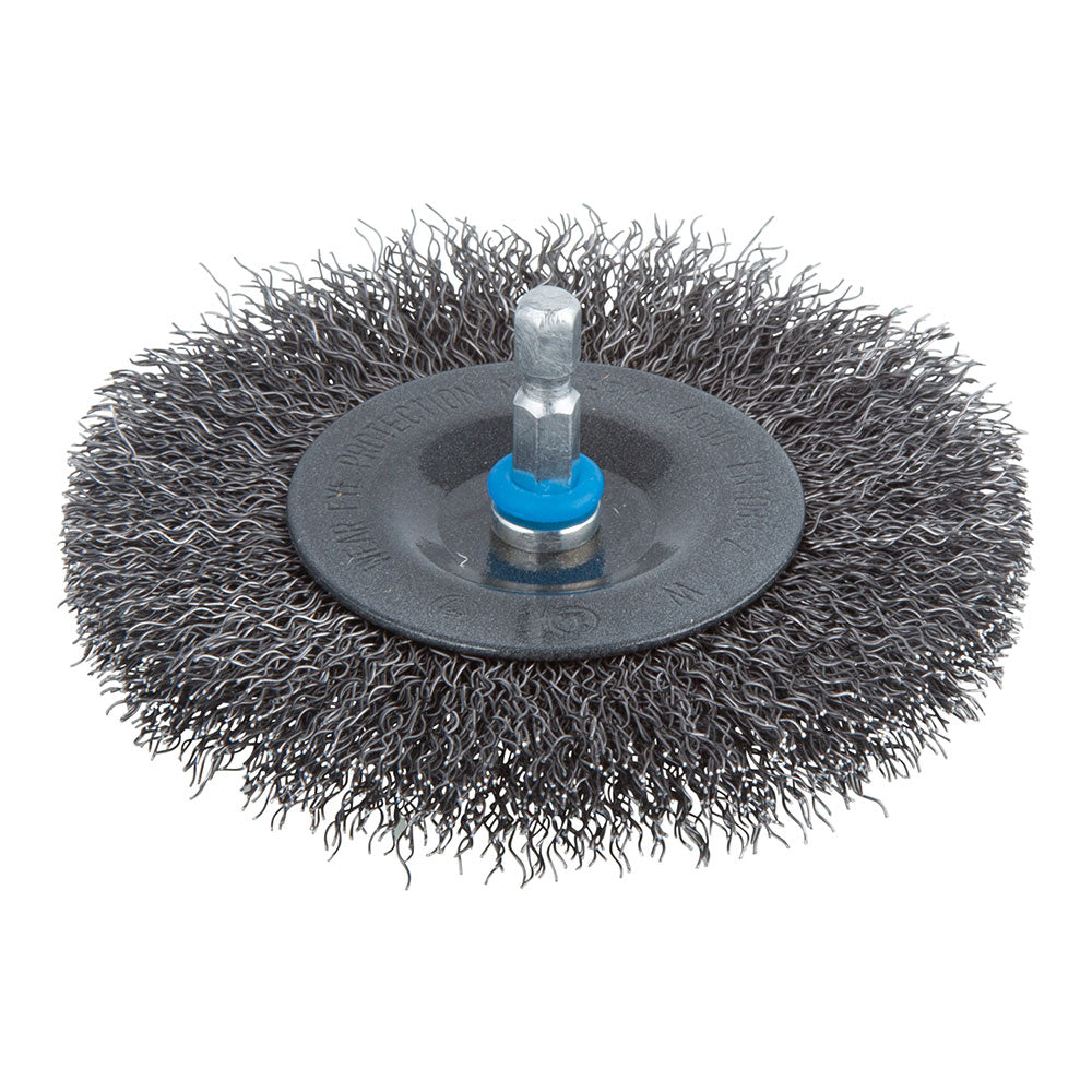 Escova de disco de fio de aço haste hexagonal ø100x10mm 2102000 wolfcraft_0