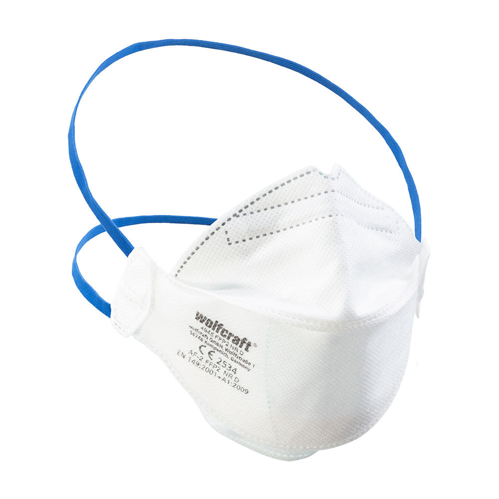 Pack 2 máscaras de proteção respiratória ffp2 nr d 4945000 wolfcraft_0